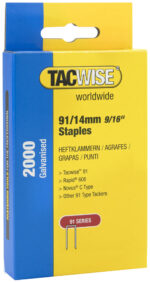 TACWISE Smalrug nietjes 91/14 mm verzinkt, 2.000 stuks