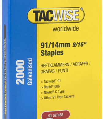 TACWISE Smalrug nietjes 91/14 mm verzinkt, 2.000 stuks
