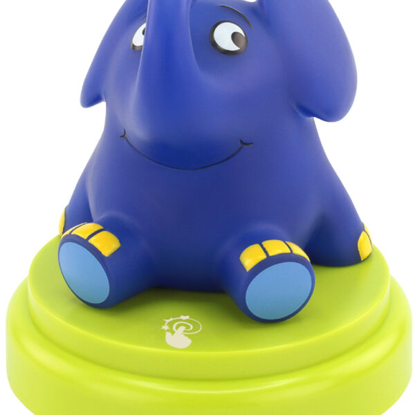 Nachtlampje 'Olifant', blauw/groen