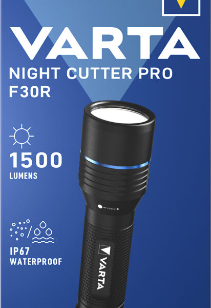 VARTA Premium zaklamp Night Cutter Pro F30R, zwart