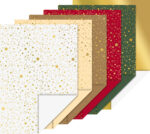 HEYDA Knutselkarton blok 'Kerststerren', A4, 12 vellen