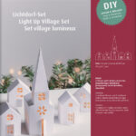 HEYDA Knutselset Lichtdorp Huizen & Kerk, Karton, 5-delig