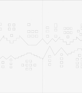 HEYDA Knutselset Lichtdorp Leporello, karton, wit, 100 mm
