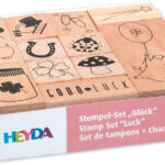 HEYDA Stempelset 'Geluk' in transparante box