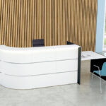 Kerkmann boogbalie BARI Up & Down met adviespost, wit