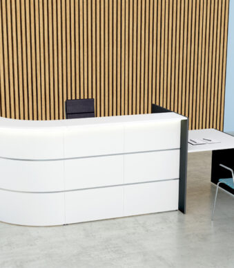 Kerkmann boogbalie BARI Up & Down met adviespost, wit