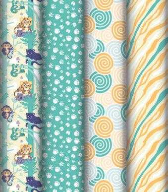 Clairefontaine Cadeaupapier 'Jungle', in display