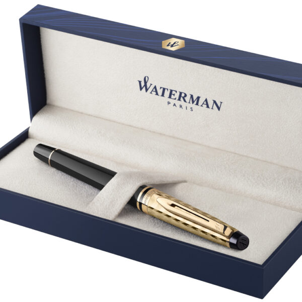 WATERMAN vulpen Expert Opera zwart met gouden accenten