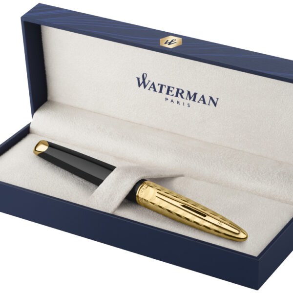 WATERMAN vulpen Carène Opera zwart met vergulde dop