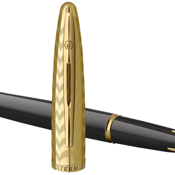 WATERMAN vulpen Carène Opera zwart met vergulde dop