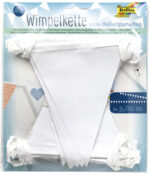 folia Vlaggenlijn 'Basic', lengte: 3,80 m, wit