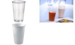 Heldere kunststof drinkbekertjes 200 ml, transparant, 100 stuks
