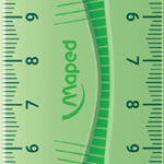 Maped flexibele liniaal 15 cm, kunststof, transparant blauw/groen