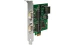 PCI Express-kaart met 2x RS232/422/485, galvanisch geïsoleerd