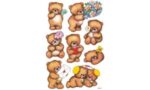 Herma Stickervel 'Beren met bloemen'