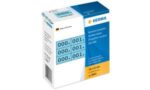 HERMA nummer-etiketten 0-999, 10 x 22 mm, zwart op blauw papier, drievoudig