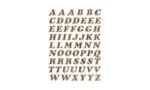 Herma alfabet-stickers A-Z, prismaverpakking, goud, 8 mm