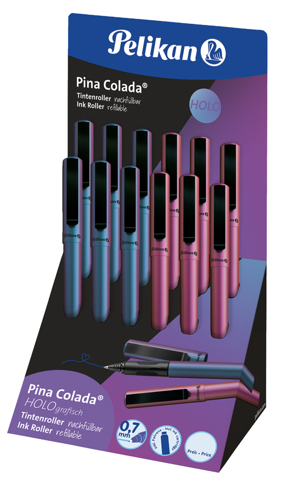 Pelikan rollerpen Pina Colada Holo, display van 12 stuks Pelikan rollerpen Pina Colada Holo, display van 12 stuks