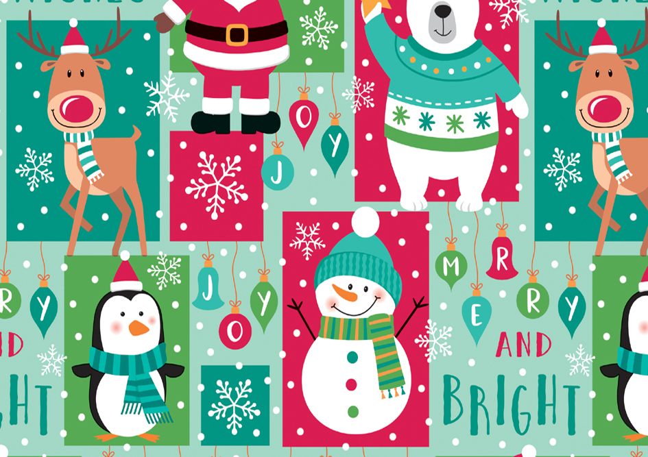 SUSY CARD Kerstcadeaupapier 'Beer Sneeuwman SUSY CARD Kerstcadeaupapier 'Beer Sneeuwman