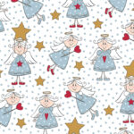 SUSY CARD Kerstcadeaupapier 'Engel Ster