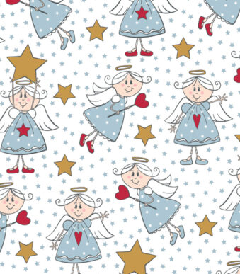 SUSY CARD Kerstcadeaupapier 'Engel Ster