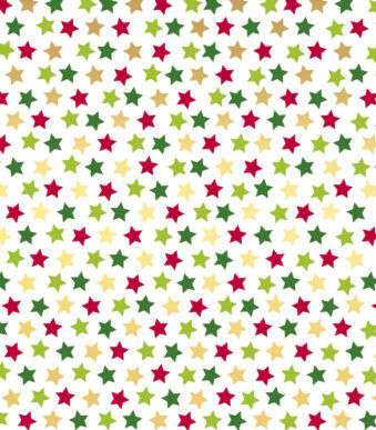 SUSY CARD Kerstcadeaupapier 'Kleurrijke sterren