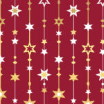 SUSY CARD Kerst cadeaupapier 'Sterren Lijnen