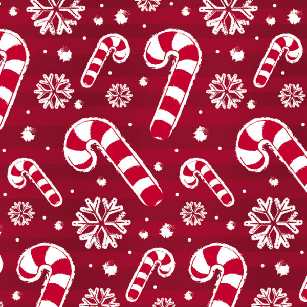 SUSY CARD Kerstcadeaupapier 'Zuurstokken