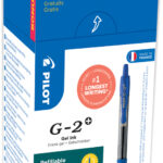 PILOT gelpen G-2 PLUS 07, voordeelpak, blauw