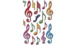 Herma Stickers 'Muzieknoten', Glanzend