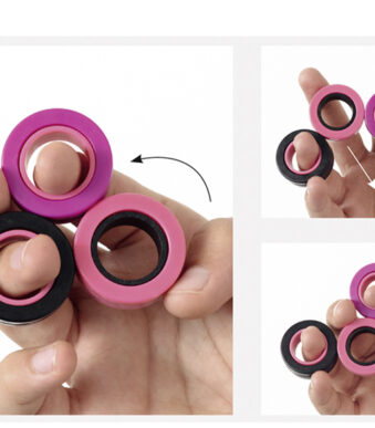 Magneetringen Vingerjongleren Roze Editie