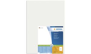 HERMA etiketten PREMIUM, 297 x 420 mm, wit, 100 vel, permanent