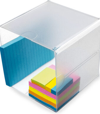 Deflecto organisatiebox Cube 1 vak transparant