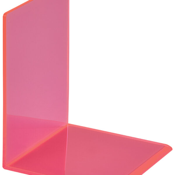 MAUL boekensteun NEON, van acryl, transparant-roze