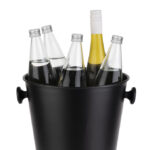 APS Wijn-/Champagnekoeler met 2 handgrepen, 8 liter, zwart