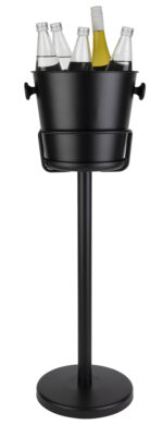 APS Wijn-/Champagnekoeler met 2 handgrepen, 8 liter, zwart