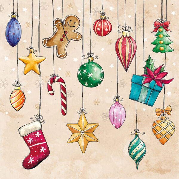 PAPSTAR Kerstservetten X-mas Decoration