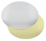 STARPAK Taartbodem rond 200mm goud/zilver, 25 stuks