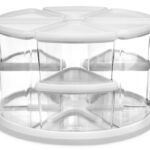 Deflecto draaibare organizer transparant/wit