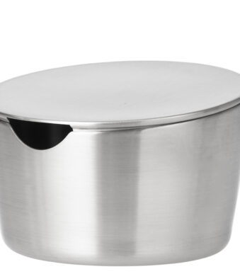 Esmeyer suikerpot met deksel VISTA rond zilver