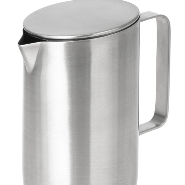 Esmeyer melkkannetje met deksel VISTA rond zilver