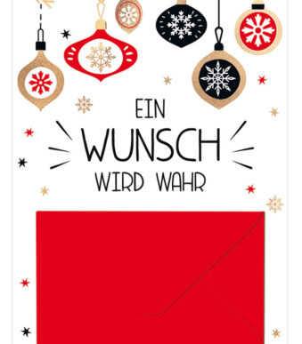 Cadeaukaart 'Wens' voor de Kerst