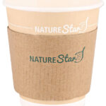 NATURE Star bekermanchet, van karton, voor 200 ml beker