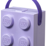 LEGO lunchbox met draaggreep, lavendel