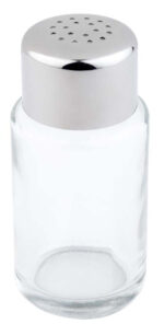 APS Zout- en peperstrooier, glas/roestvrij staal, 18 gaatjes