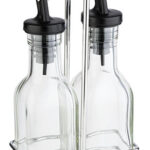 APS olie- en azijnstel, glas/rvs, 0,12 liter