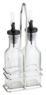 APS olie- en azijnstel, glas/rvs, 0,12 liter