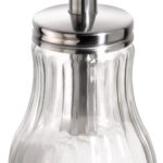 APS Suikerdispenser met doseerbuis, roestvrij staal/glas