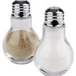 APS Peper- en zoutstel, set van 2, glas/rvs