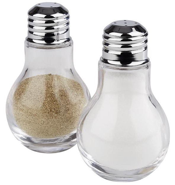 APS Peper- en zoutstel, set van 2, glas/rvs APS Peper- en zoutstel, set van 2, glas/rvs